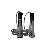 Скакалка PowerPlay 4206 Cіро-чорна фото товару