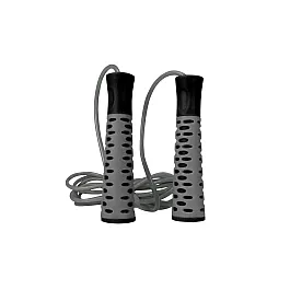 Скакалка PowerPlay 4206 Cіро-чорна