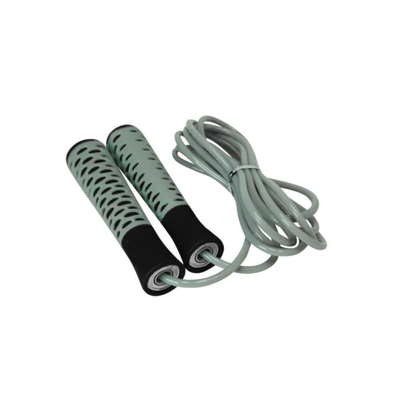 Скакалка PowerPlay 4206 Cіро-чорна фото товару