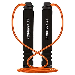 Скакалка PowerPlay 4205 Classic Plus Jump Rope Помаранчева (2,7m.)