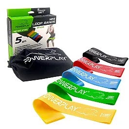 Резинки для фітнесу PowerPlay 4113 Mini Power Band Set набір із 5 шт.  (від 1 до 20 кг)