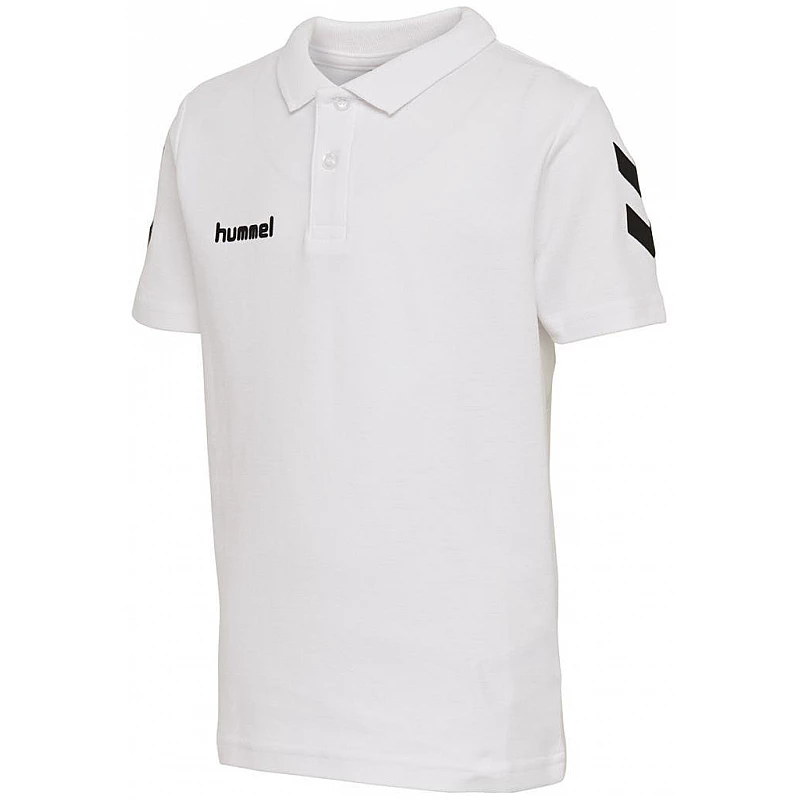 Поло детское Hummel HMLGO KIDS COTTON POLO белое фото товара