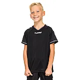 Футболка детская Hummel STAY AUTHENTIC POLY JERSEY черно-серая фото товара