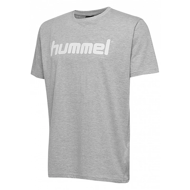 Футболка HMLGO COTTON LOGO T-SHIRT S / S 203-513-2006-L Дорослі Чоловіча СІРИЙ