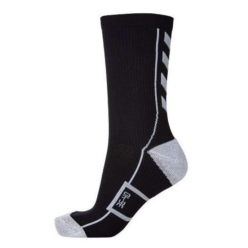 Шкарпетки функціональні Hummel TECH INDOOR SOCK LOW чорно-сірі фото товару