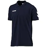 Футболка поло детская Hummel ORE COTTON POLO темно-синяя фото товара