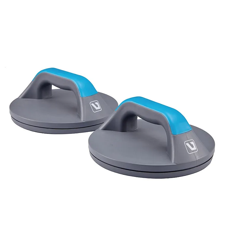 Упори для віджимання пластикові LiveUp PUSH UP PRO, що обертаються, набір 2 шт., LS9411 фото товару
