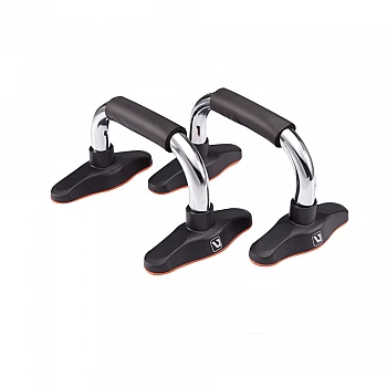 Упоры для отжимания LiveUp CHROME PUSH UP BAR, металлические, набор 2 шт., LS3162
