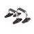 Упори для віджимання LiveUp CHROME PUSH UP BAR, металеві, набір 2 шт., LS3162