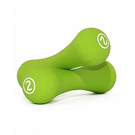 Гантелі неопренові круглі LiveUp NEOPRENE DUMBBELL, 2 кг, LS2002-B2 (пара)