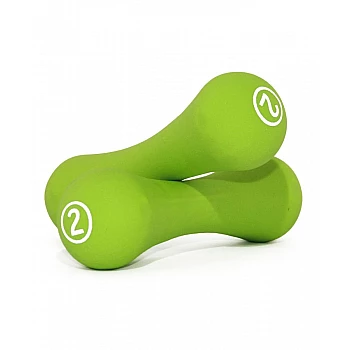 Гантелі неопренові круглі LiveUp NEOPRENE DUMBBELL, 2 кг, LS2002-B2 (пара)