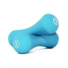 Гантелі неопренові круглі LiveUp NEOPRENE DUMBBELL, 3 кг, LS2002-B3 (пара)