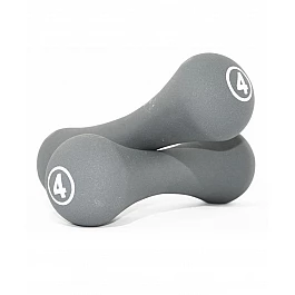 Гантелі неопренові круглі LiveUp NEOPRENE DUMBBELL, 4 кг, LS2002-B4 (пара)