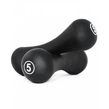 Гантелі неопренові круглі LiveUp NEOPRENE DUMBBELL, 5 кг, LS2002-B5 (пара)