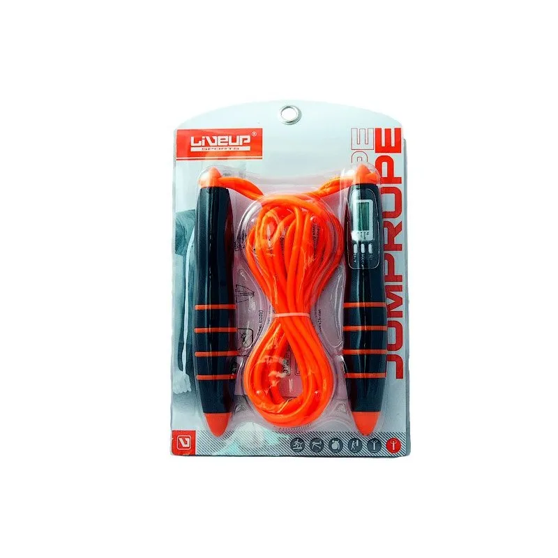 Скакалка з електронним лічильником LiveUp PVC CABLE JUMPROPE, LS3128 фото товару
