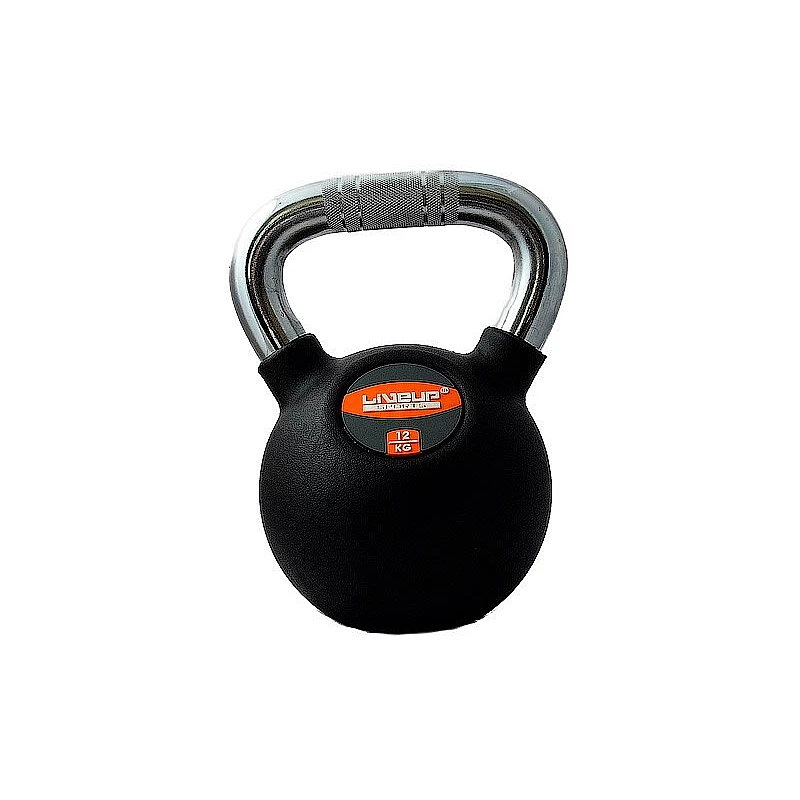 Гиря в резиновой оболочке LiveUp RUBBER KETTEL BELL, 12 кг, LS2044-12 фото товара
