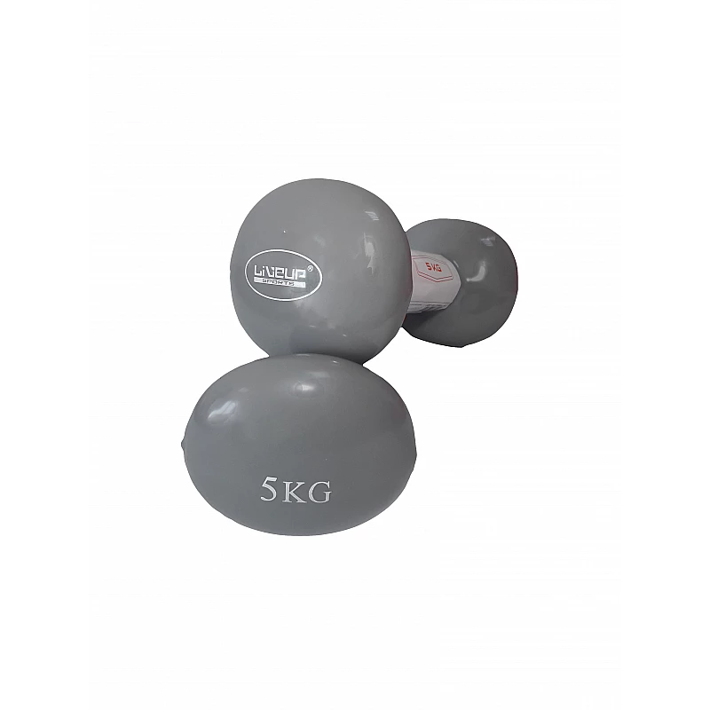 Гантели пара LiveUp VINYL DUMBBELL EGG HEAD-2*5KG LS2001-5 (пара) фото товара