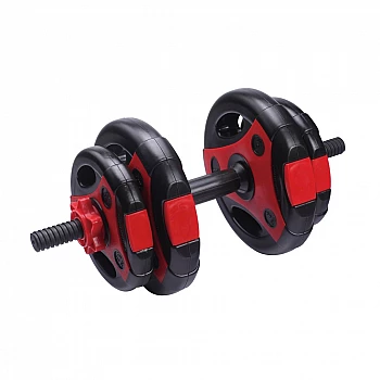 Гантели наборные LiveUp CEMENT DUMBELL SET red+