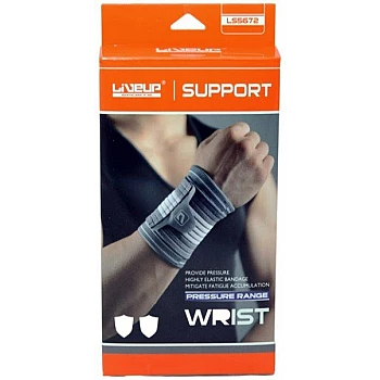 Фиксатор запястья LiveUp Wrist Support  серый/белый