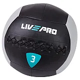 Мяч для кроcсфита LivePro WALL BALL черный/серый фото товара