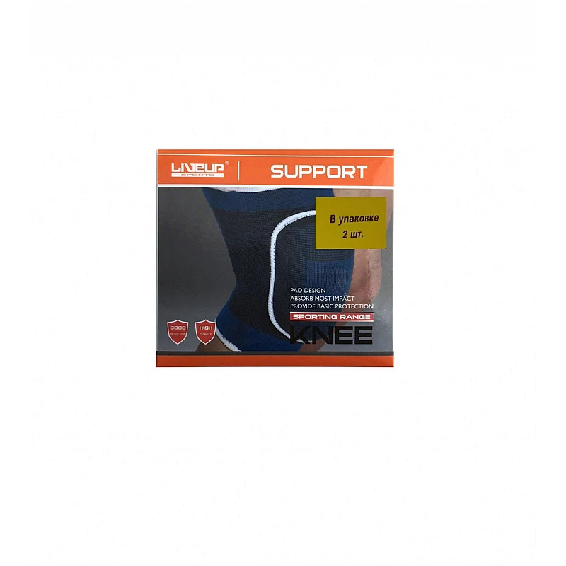 Наколінники захисні пара LiveUP KNEE SUPPORT синій M фото товару