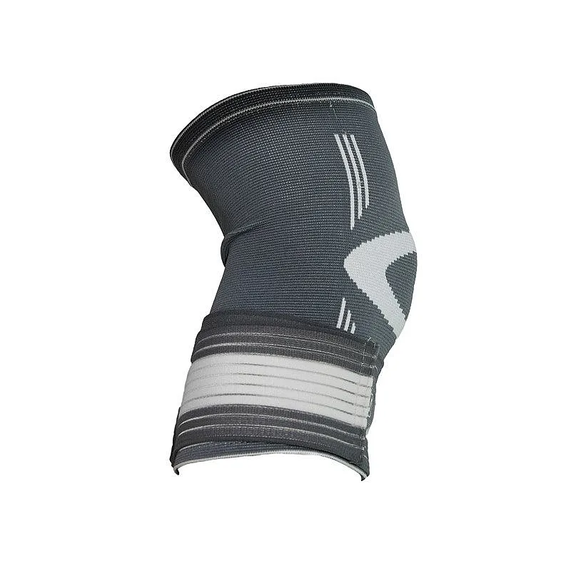 Фиксатор колена LiveUP KNEE SUPPORT серый/белый L фото товара