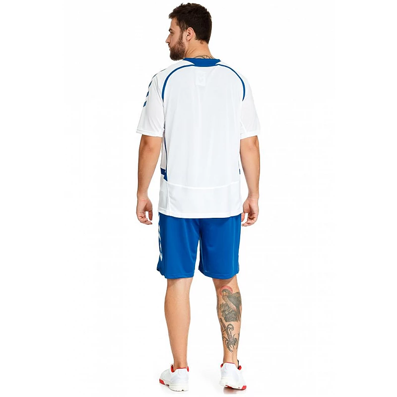 Футболка Hummel TEAM PLAYER MATCH JERSEY бело-синяя фото товара
