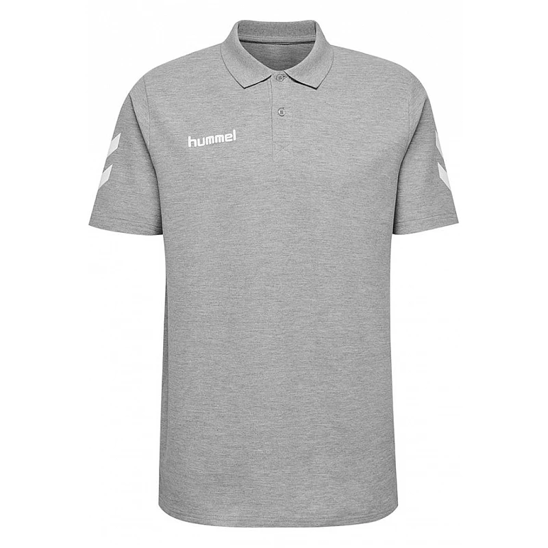Поло детское Hummel HMLGO KIDS COTTON POLO серое фото товара