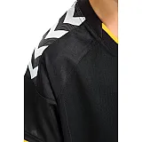Футболка детская Hummel STAY AUTHENTIC POLY JERSEY черно-желтая фото товара