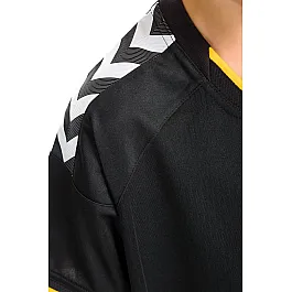 Футболка детская Hummel STAY AUTHENTIC POLY JERSEY черно-желтая