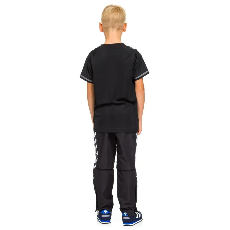 Футболка дитяча Hummel STAY AUTHENTIC POLY JERSEY чорно-сіра фото товару