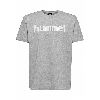 Футболка HMLGO COTTON LOGO T-SHIRT S / S 203-513-2006-L Дорослі Чоловіча СІРИЙ