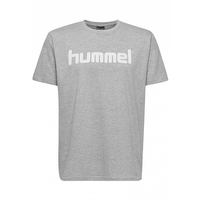Футболка HMLGO COTTON LOGO T-SHIRT S / S 203-513-2006-L Дорослі Чоловіча СІРИЙ