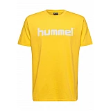 Футболка HMLGO COTTON LOGO T-SHIRT S / S 203-513-5001-L Дорослі Чоловіча ЖОВТИЙ