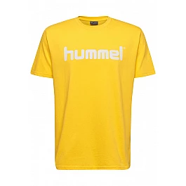 Футболка HMLGO COTTON LOGO T-SHIRT S / S 203-513-5001-L Дорослі Чоловіча ЖОВТИЙ
