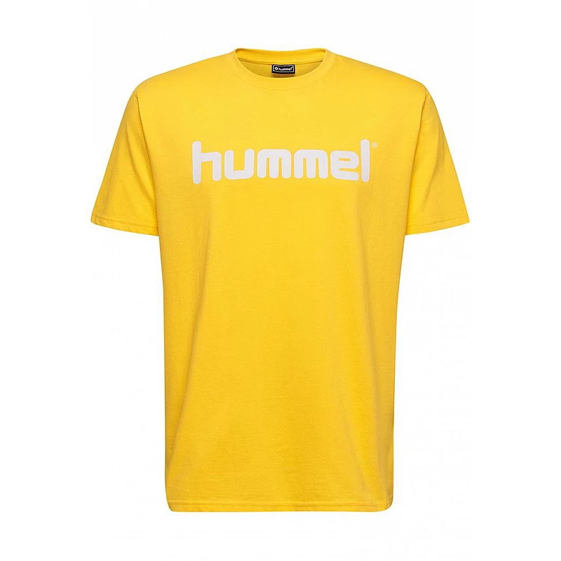 Футболка HMLGO COTTON LOGO T-SHIRT S / S 203-513-5001-L Дорослі Чоловіча ЖОВТИЙ
