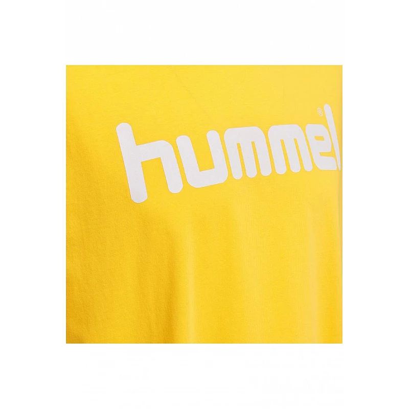 Футболка HMLGO COTTON LOGO T-SHIRT S / S 203-513-5001-L Дорослі Чоловіча ЖОВТИЙ