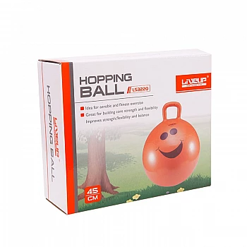 Детский фитбол с ручкой LiveUp HOPPING BALL, LS3220