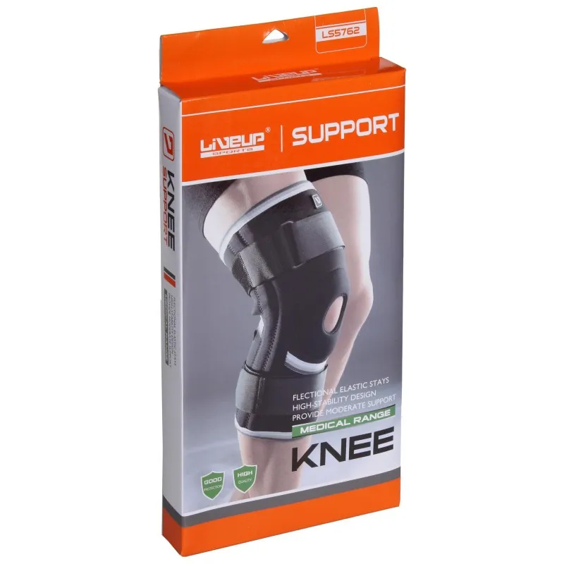 Фіксатор коліна Liveup KNEE SUPPORTS чорний XL фото товару