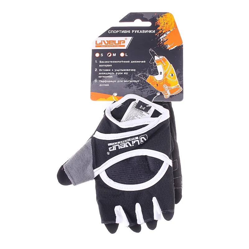 Спортивные перчатки Liveup WOMEN FITNES GLOVES LSU3198L-BWM фото товара