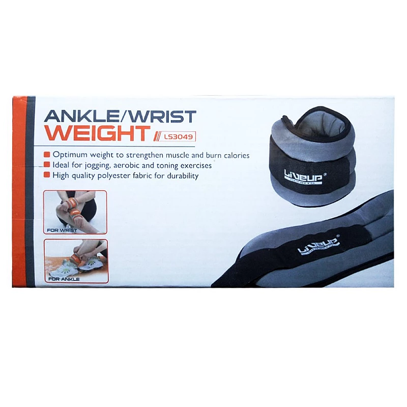 Утяжелители для рук/ног 2х1 кг сер. LS3049-1 WRIST фото товара