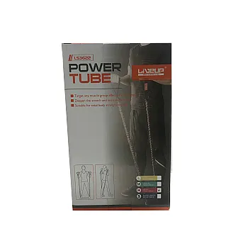 Еспандер LiveUP TONING TUBE сірий-червоний Heavy