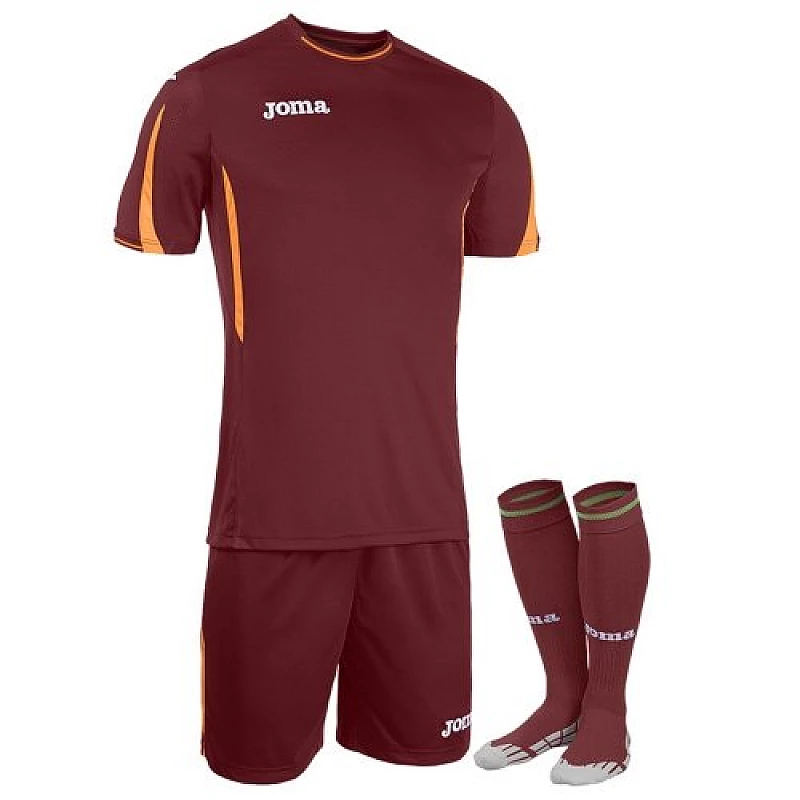 Комплект футбольної форми Joma ROMA бордовий фото товару