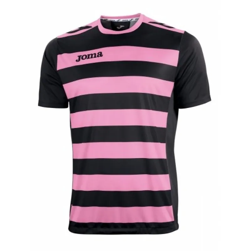 Футболка Joma Europa ІІ рожево-чорна XS-S фото товару