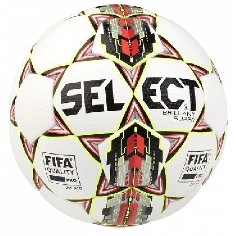Мяч футбольный SELECT BRILLANT SUPER FIFA (HS) бело-красный размер 5 фото товара