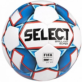 Мяч футбольный SELECT BRILLANT SUPER FIFA (HS) бело-синий, разм.5
