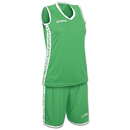 Баскетбольна форма Joma PIVOT SET жіноча зелено-біла M