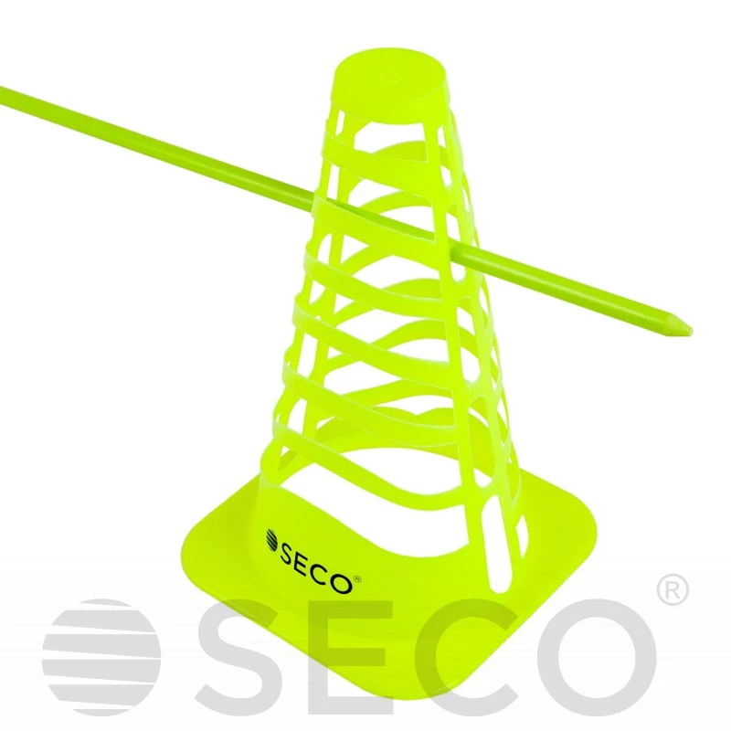 Багатофункціональний барєр для тренувань SECO® 23 см неонового кольору фото товару