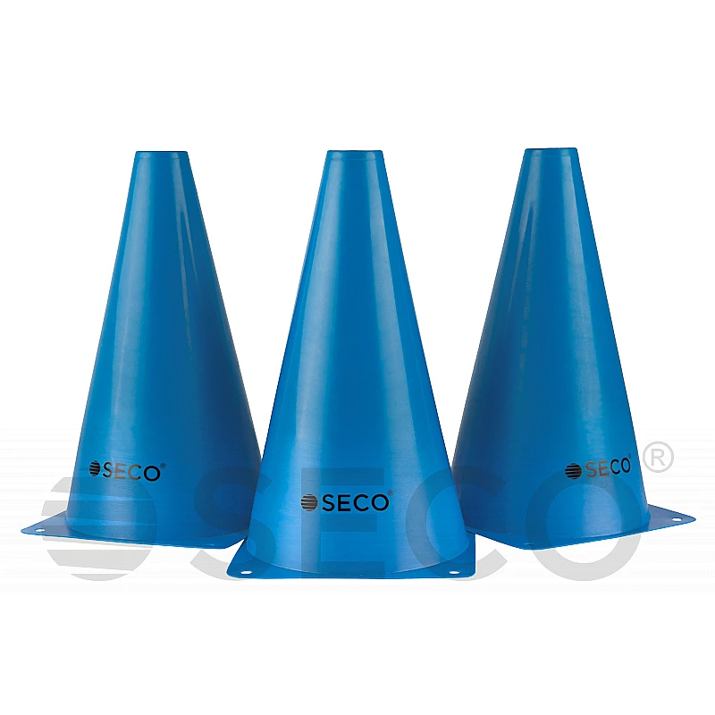 Тренувальний конус SECO® 23 см синього кольору фото товару