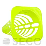 Тренувальний конус SECO® з отворами 23 см колір зелений неон фото товару